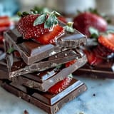 Viral Dubai Chocolate Strawberry Bark with glossy dark and white chocolate, fresh strawberry slices, and crushed pistachios.