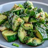 Smashed Cucumber Avocado with Sesame