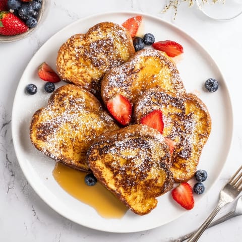 Slices of French toast sizzling in a buttered skillet, releasing sweet vanilla and warm cinnamon aromas into the kitchen.