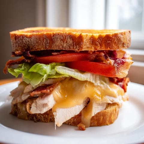 Turkey Club Grilled Cheese Sandwich
