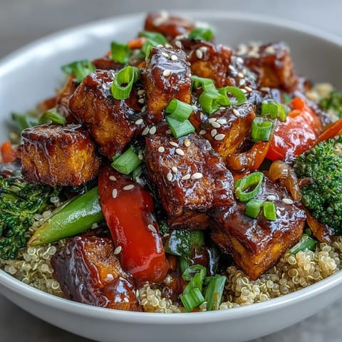 Quinoa Vegetable Teriyaki Bowl