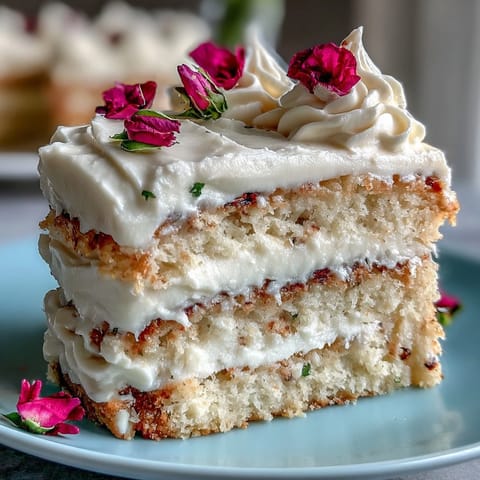 Mini Spring Birthday Layer Cakes with Edible Flowers: pastel vanilla cakes with smooth buttercream and vibrant edible flowers for a festive birthday treat.