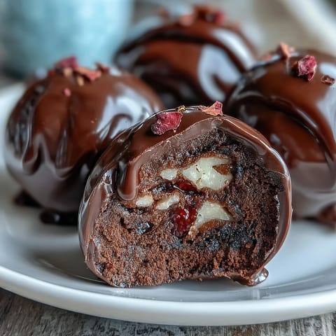 Dubai-style strawberry truffles