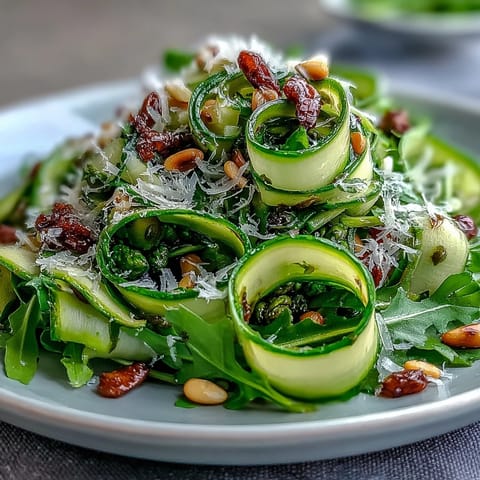 Fresh asparagus ribbons tossed with bright lemon and savory Parmesan in a light, elegant spring salad.  