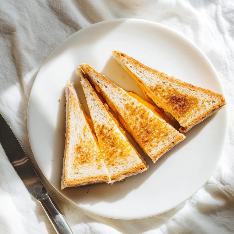 Classic Grilled Cheese Sandwich paired with creamy tomato soup, perfect for a comforting weeknight dinner.