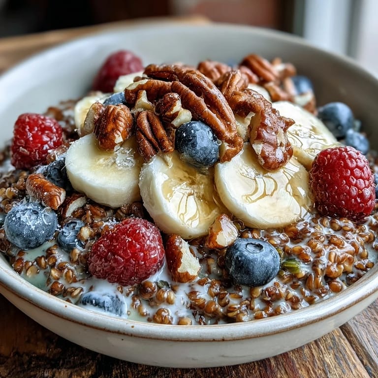Nutty, gluten-free buckwheat groats breakfast, a wholesome bowl ready to enjoy.