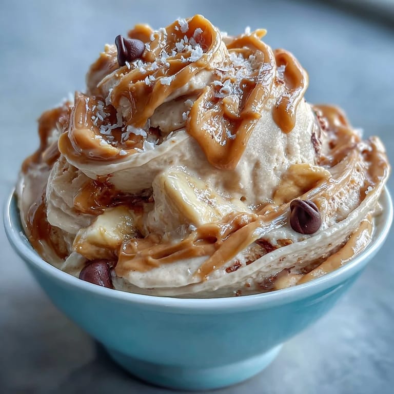 Smooth, naturally sweet peanut butter banana ice cream, a quick and easy vegan treat that's ready in minutes.